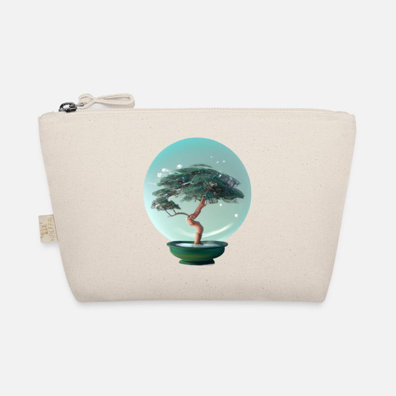 Bonsai 2, digital Art Organic Pouch