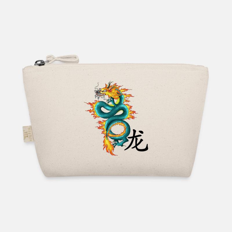 Drache - Long - Bio-Täschchen - Natur