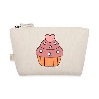 cuisson cuire au four coeur gâteau cupcake cadeau coloré - Trousse biologique - nature - Devant