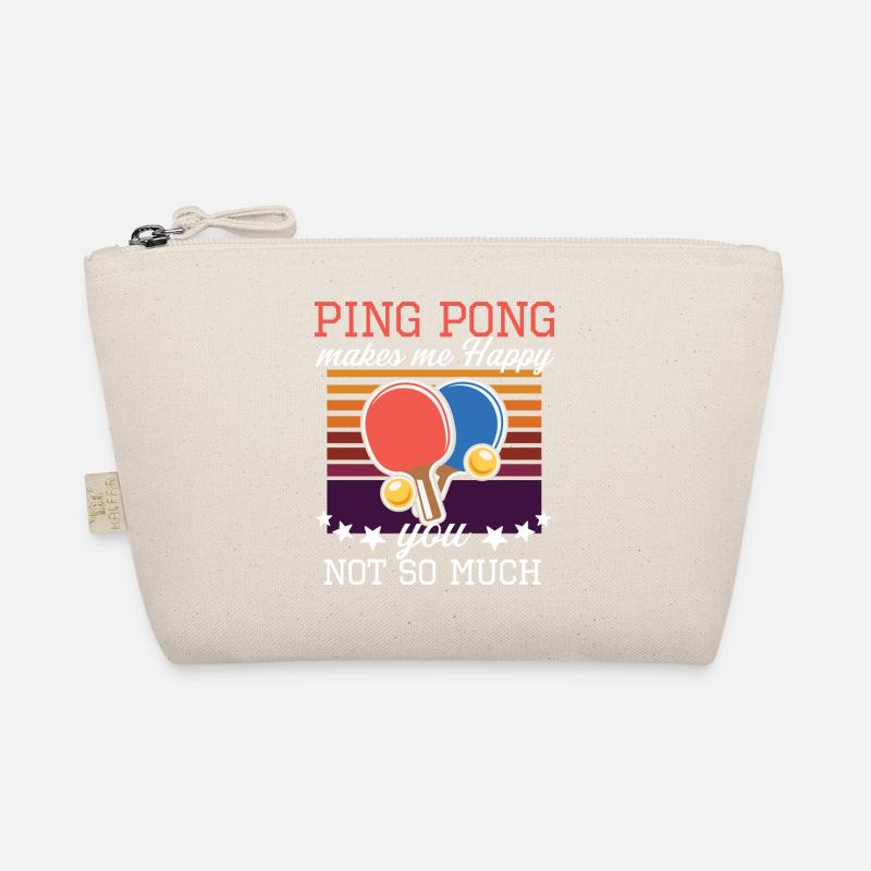 Ping pong makes me happy table tennis player gift Trousse biologique