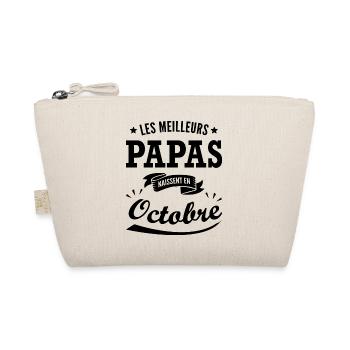 née en octobre / humour anniversaire papa - Trousse biologique - nature - Devant