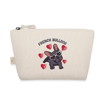 French Bulldog Perfect for the coffee shop - Organic Pouch - nature - Front