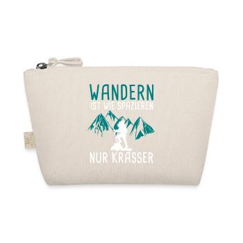 Wandern ist wie spazieren - Bio-Täschchen - Natur - Vorne
