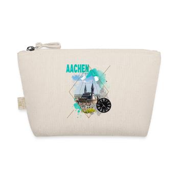 Aachen Deutschland Stadt Skyline Vintage Retro - Bio-Täschchen - Natur - Vorne