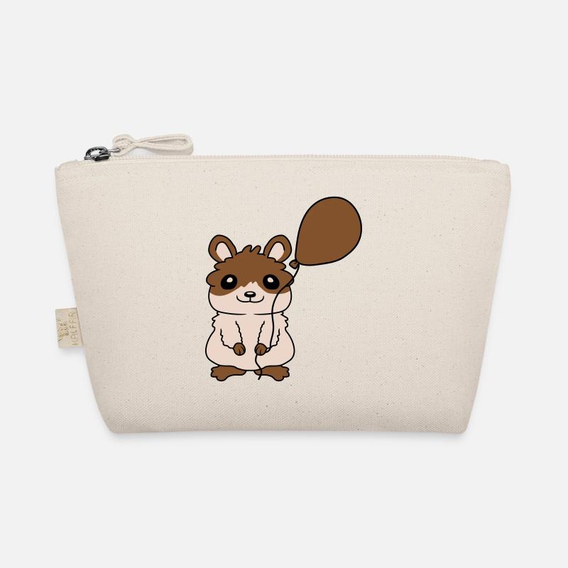 Luftballon Hamster Geschenkidee Comic Bio-Täschchen