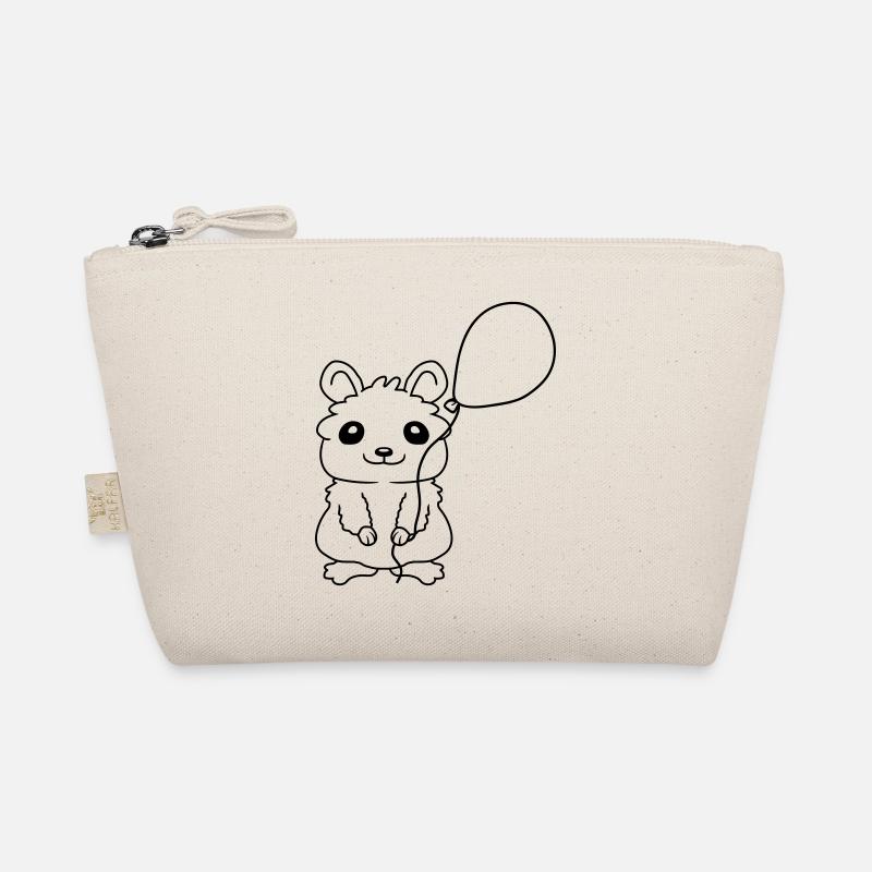 Hamster Luftballon Geschenkidee Comic Bio-Täschchen