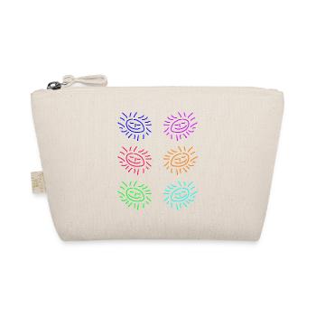 Sun Sticker Blue Turqis - Organic Pouch - nature - Front