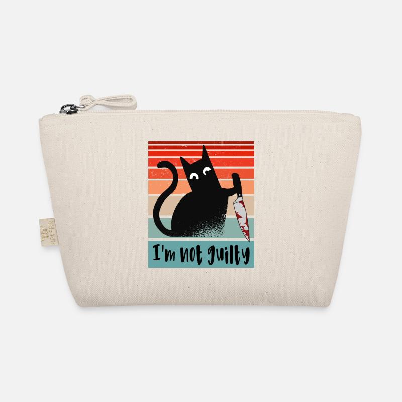 Ich bin unschuldig, Katze mit blutigem Messer Bio-Täschchen