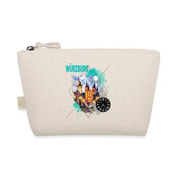 Würzburg Germany City Skyline Vintage Retro - Organic Pouch - nature - Front