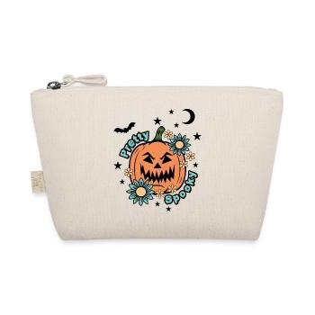 Halloween Pumpkin - Pretty Spooky - Cute Halloween - Organic Pouch - nature - Front