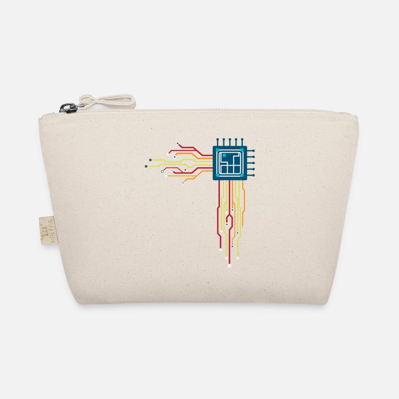 Computer chip - Creative illustration Organic Pouch