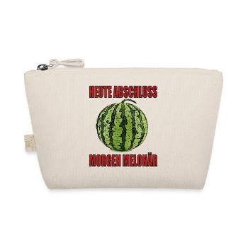 Abitur Melonär Millionär T shirt Design - Bio-Täschchen - Natur - Vorne