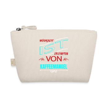 bday montag koffein zitat kaffeekanne müdigkeit - Bio-Täschchen - Natur - Vorne