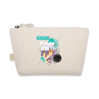 Würzburg Germany City Skyline Vintage Retro - Organic Pouch - nature - Front