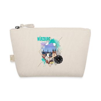 Würzburg Germany City Skyline Vintage Retro - Organic Pouch - nature - Front