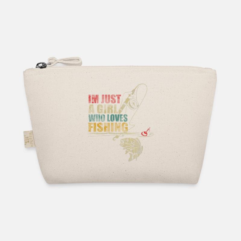 Ich bin nur ein Mädchen, dass Fischen liebt Bio-Täschchen