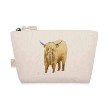 Highland Cow Art - Organic Pouch - nature - Front