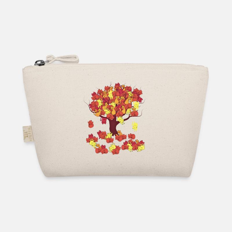 Tree in Autumn losing its Cat Leaves Organic Pouch