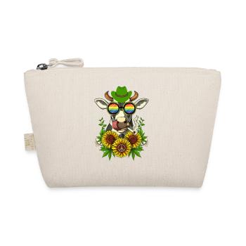 Cow Rainbow Farm Hippie Peace Gift - Trousse biologique - nature - Devant