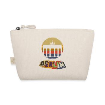 Berlin Germany City Skyline Vintage Retro - Organic Pouch - nature - Front