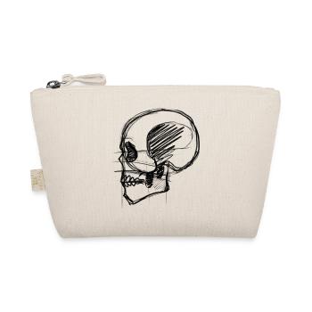 Black Skull - Bio-Täschchen - Natur - Vorne