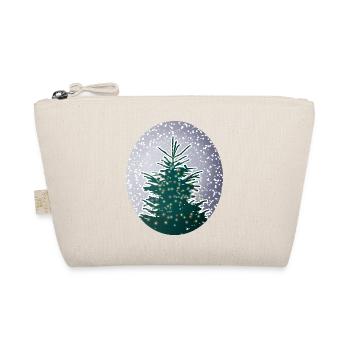 sapin de Noël illuminé dans la neige - Trousse biologique - nature - Devant