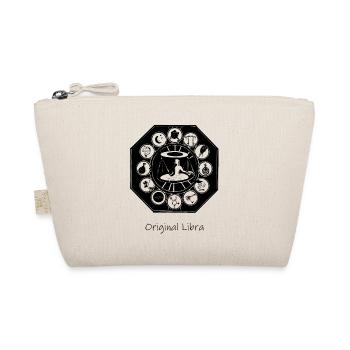 Zodiac sign Libra 002 black - Organic Pouch - nature - Front
