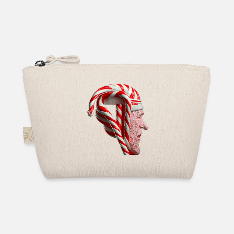 Weihnachtsmann-Kopf Bio-Täschchen