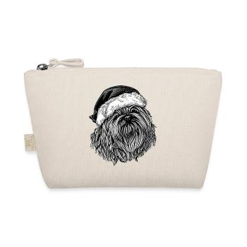 Weihnachten Hund süß lustig Hunde Tier Welpe 13 - Bio-Täschchen - Natur - Vorne
