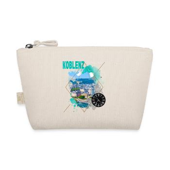 Koblenz Germany City Skyline Vintage Retro - Organic Pouch - nature - Front