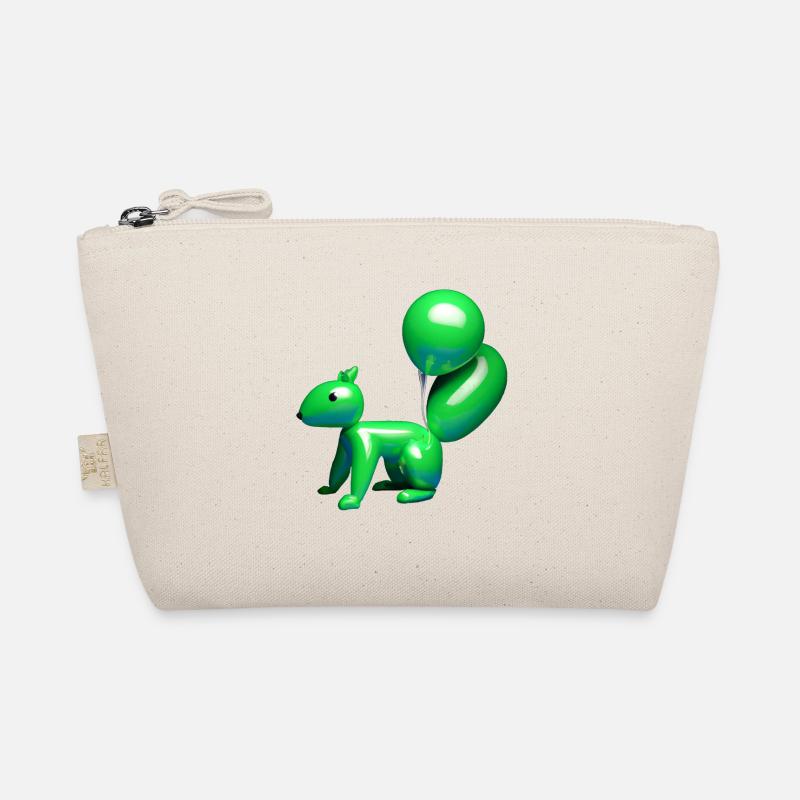 Luftballon Eichhörnchen grün Bio-Täschchen