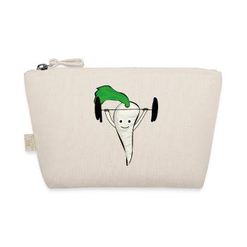 radish, fitness, lifting weights, vegetables, sports - Organic Pouch - nature - Front