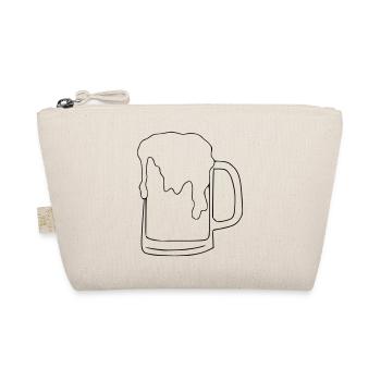 Beer Drawing Party Celebrate Black - Organic Pouch - nature - Front