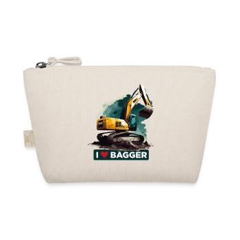 I Love Bagger, - Bio-Täschchen - Natur - Vorne