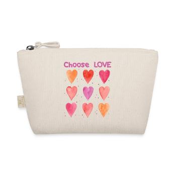 Cœurs d’amour - Trousse biologique - nature - Devant