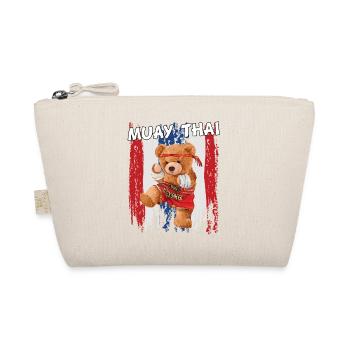 Muay Thai Bear Teddy Bear Cadeau - Trousse biologique - nature - Devant