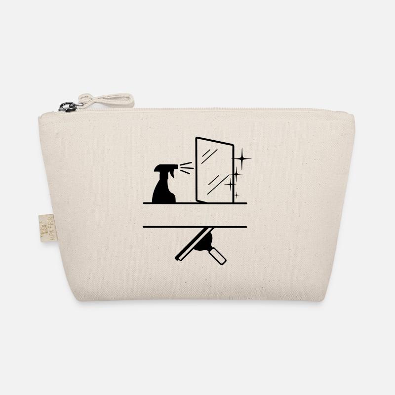 Cleaner windows washer logo transparent with beam Organic Pouch