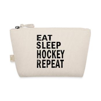 Eat sleep Hockey repeat for Hockey lovers - Organic Pouch - nature - Front