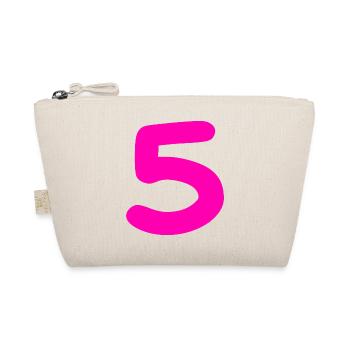 5 ans anniversaire rose - Trousse biologique - nature - Devant