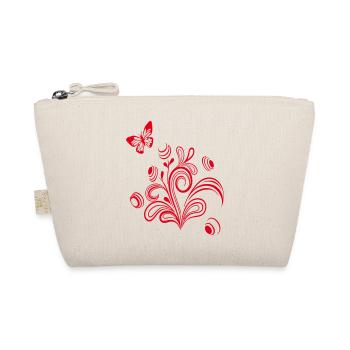 Flower tendril with butterfly - Organic Pouch - nature - Front