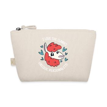 J’adore la personnalité unique du lama! Lama mignon - Trousse biologique - nature - Devant