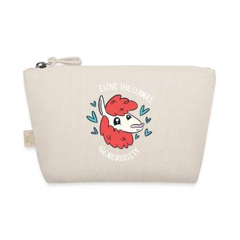 I Love The Llama's Generosity Retro Cute Funny - Bio-Täschchen - Natur - Vorne