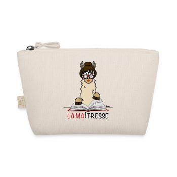 Lama La maîtresse d'école, cadeau - Trousse biologique - nature - Devant