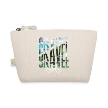 Gravel, mountain biking, passion cycling, cyclist - Organic Pouch - nature - Front