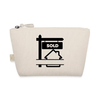 Transparent logo signboard with sold - Organic Pouch - nature - Front