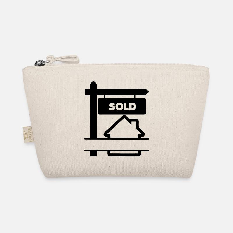 Transparent logo signboard with sold Organic Pouch
