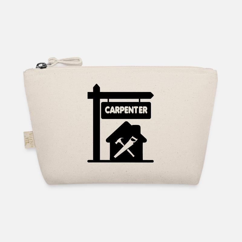 Transparent signboard with text carpenter Organic Pouch
