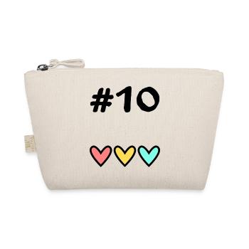10 JAHRE. 10-JÄHRIGES JUBILÄUM. GEBURTSTAG 10 JAHRE. 10 - Bio-Täschchen - Natur - Vorne