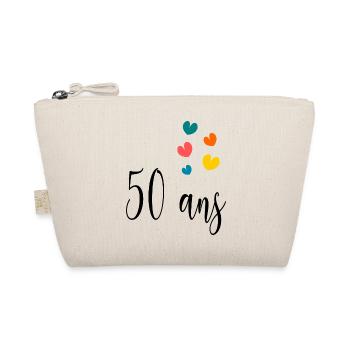 50 ANS. 50e ANNIVERSAIRE. ANNIVERSAIRE 50 ANS. 50 - Trousse biologique - nature - Devant
