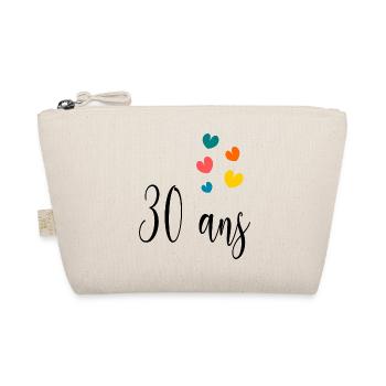 30 ANS. 30e ANNIVERSAIRE. ANNIVERSAIRE 30 ANS. 30 - Trousse biologique - nature - Devant
